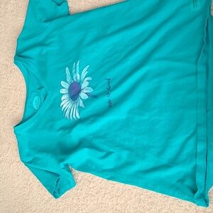 Blue flower shirt